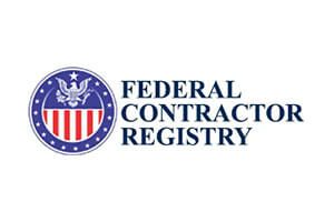 A federal contractor registry logo.