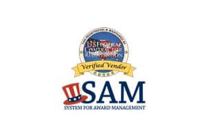 A logo of sam and the american society for award management.